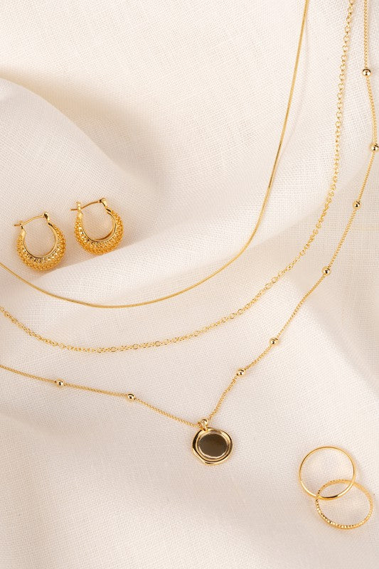 Ring, Earring and Necklace Set
